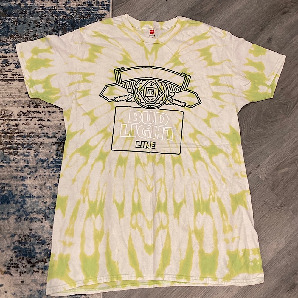 CUSTOM DYE BUD LIGHT LIME T-SHIRT